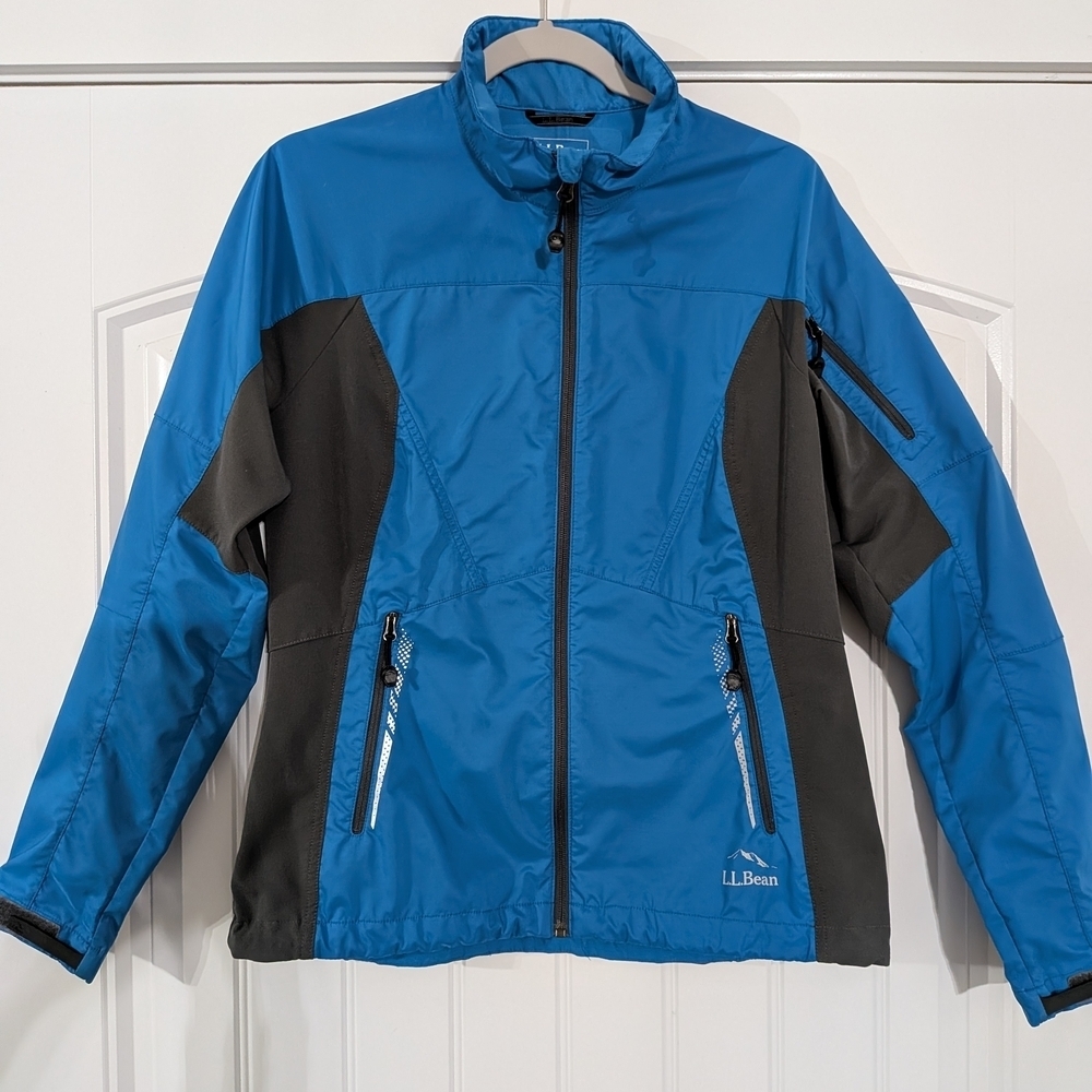 L.L. Bean Reflective Full Zip Outdoor Hiking Windbreaker